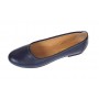 Balerini dama casual, din piele naturala bleumarin - FLO3BL